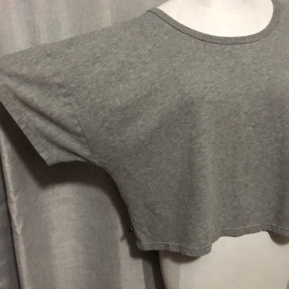 Victoria’s Secret Crop Lounge Top-Sz M/Oversized Fit-Gray-Cotton Blend-EUC - Picture 5 of 16